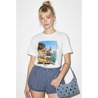 T-Shirt mit malerischem Grafik-Print