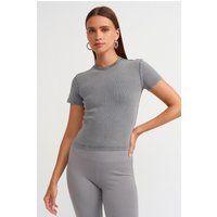 Washed Slim Fit Crop T-Shirt