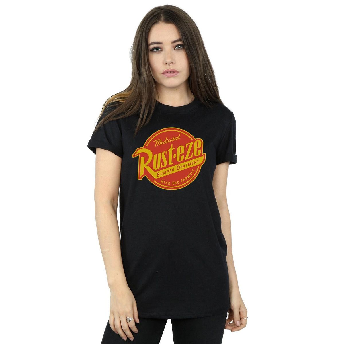 Rust-Eze Grafik-T-Shirt im Boyfriend-Schnitt