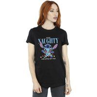 Festliches Stitch Grafik Baumwoll T-Shirt