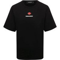 T-Shirt mit Pixel-Ahornblatt-Grafik