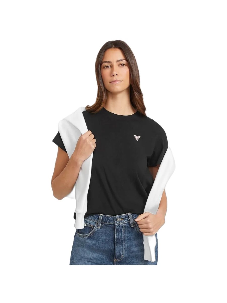 Rundhals-Shirt mit Mini-Triangle-Logo