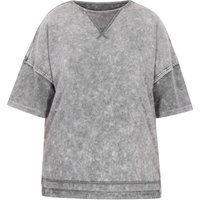 Oversized Jersey-Top in Acid-Wash
