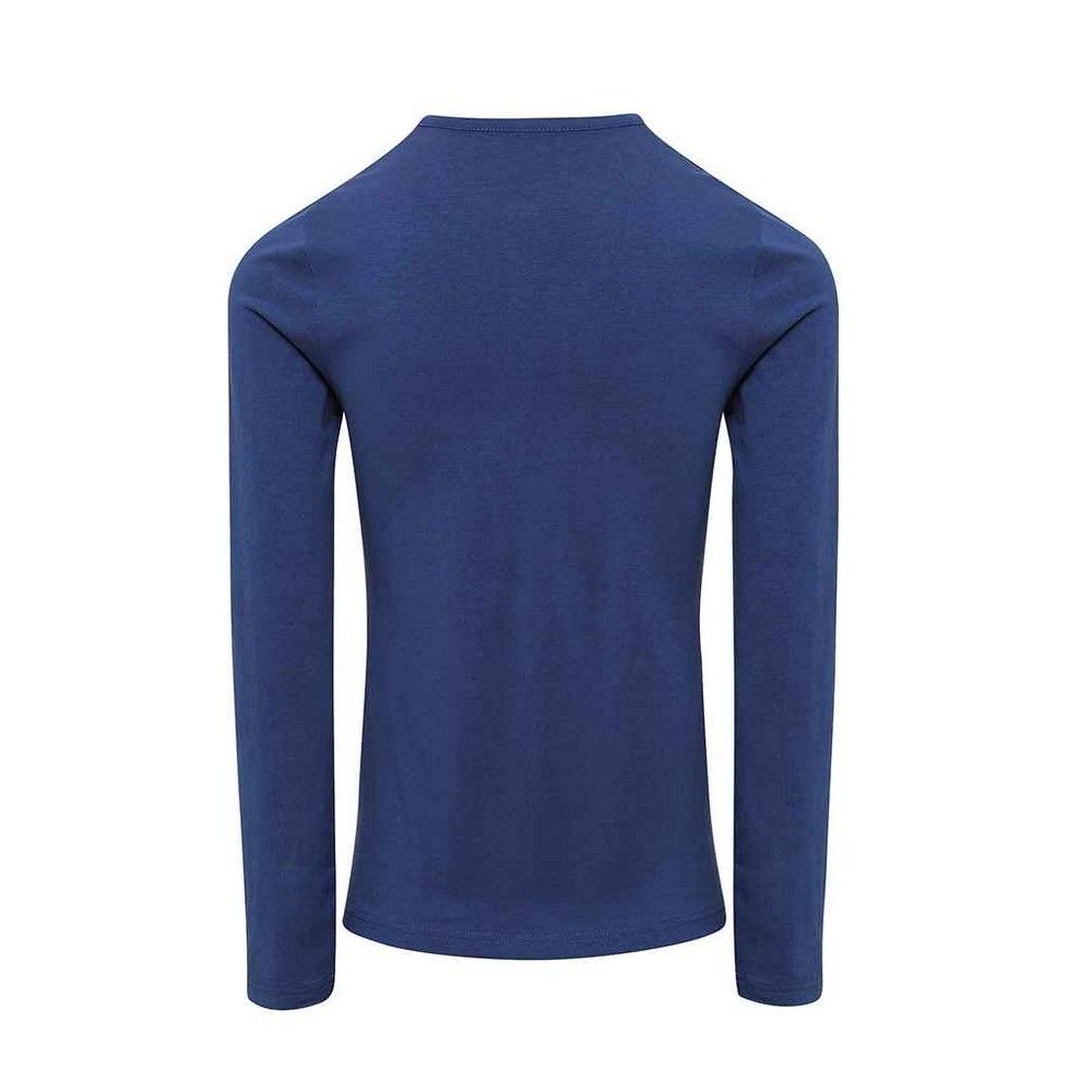 Langarm-Henleyshirt mit Krempelärmeln