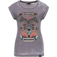 Grafik-T-Shirt im Enzyme-Wash-Look