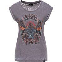 Rockiges Grafik-T-Shirt mit Enzyme-Waschung