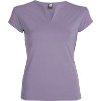 T-Shirt mit geschlitztem Ausschnitt