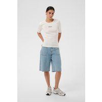 Figurbetontes T-Shirt mit Iconic-Schriftzug