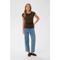 Elegantes T-Shirt mit seitlicher Raffung