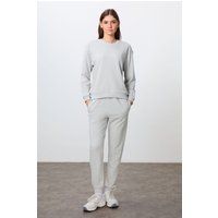 Oversize Fleece Sweatshirt und Hosen Set