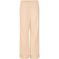 Gestreifte Lounge-Hose mit weitem Bein