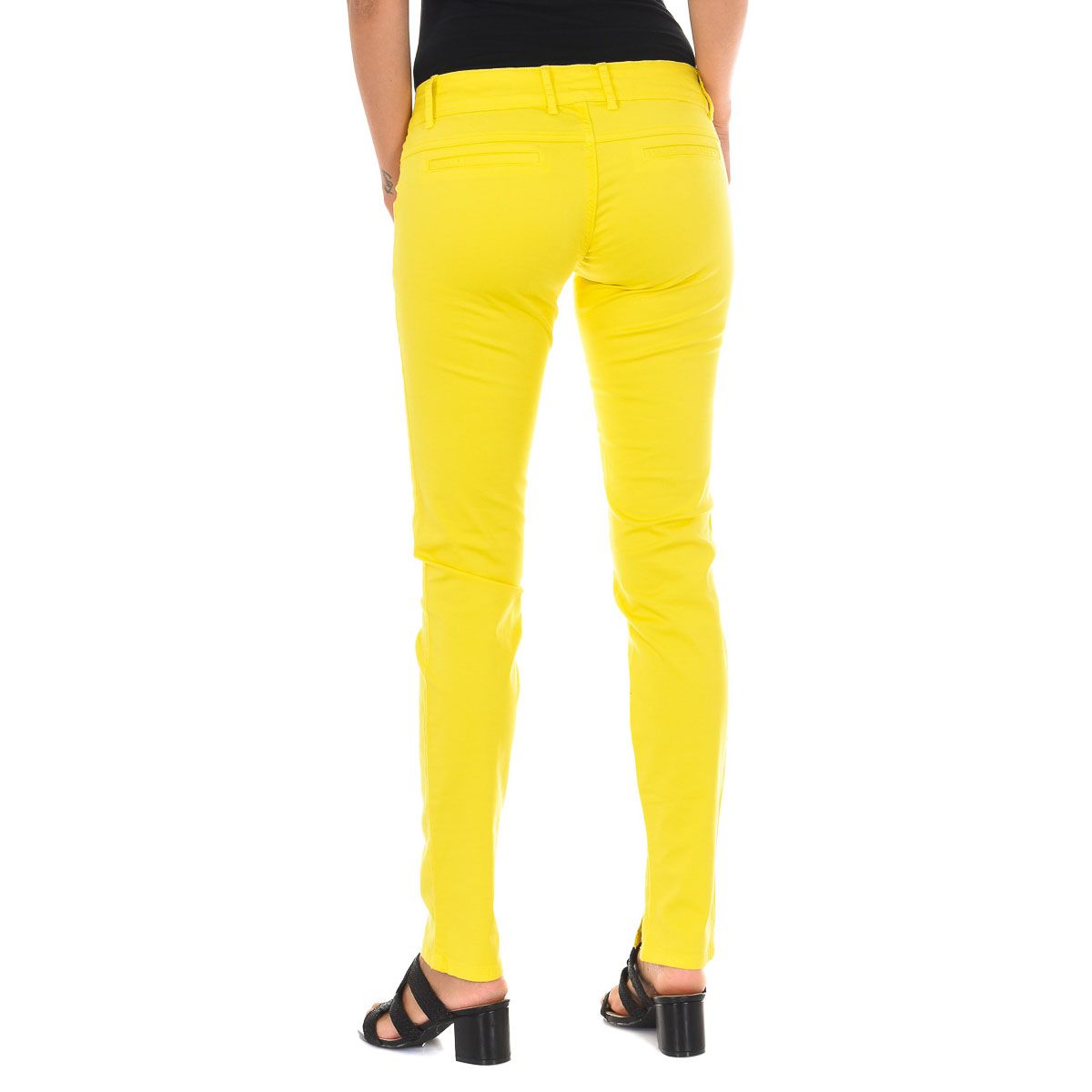 Schmal Geschnittene Knöchellange Chino-Hose
