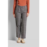 Klassische Bundfaltenhose mit Glencheck-Muster