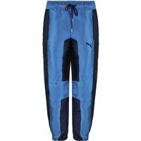Farbblock-Satin-Jogginghose