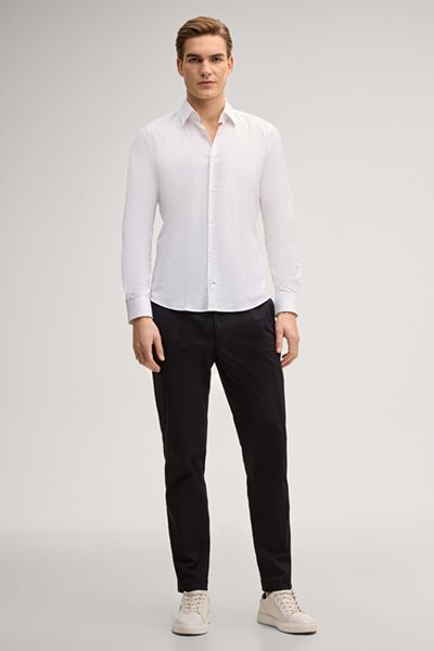 JOOP! Hank Schwarze Cotton-Stretch Chino Hose Modern Slim Fit