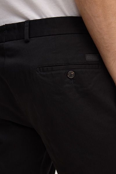 JOOP! Hank Schwarze Cotton-Stretch Chino Hose Modern Slim Fit