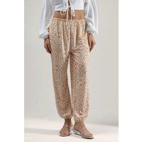 Jogginghose mit abstraktem Zebra-Print