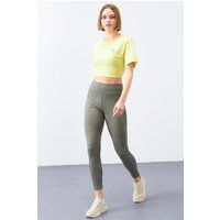 Hochtaillierte Moto-Aktiv-Leggings