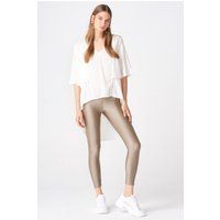 Hochgeschnittene Metallische Slim-Fit Leggings