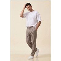 Lässige gerade Hose mit Kordelzug