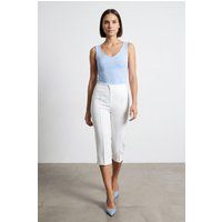 Hochtaillierte Caprihose aus Krepp