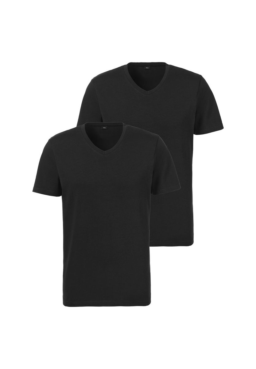 Herren Basic V-Ausschnitt T-Shirt Set