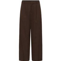 Hochgeschnittene Wide-Leg Hose mit Falten