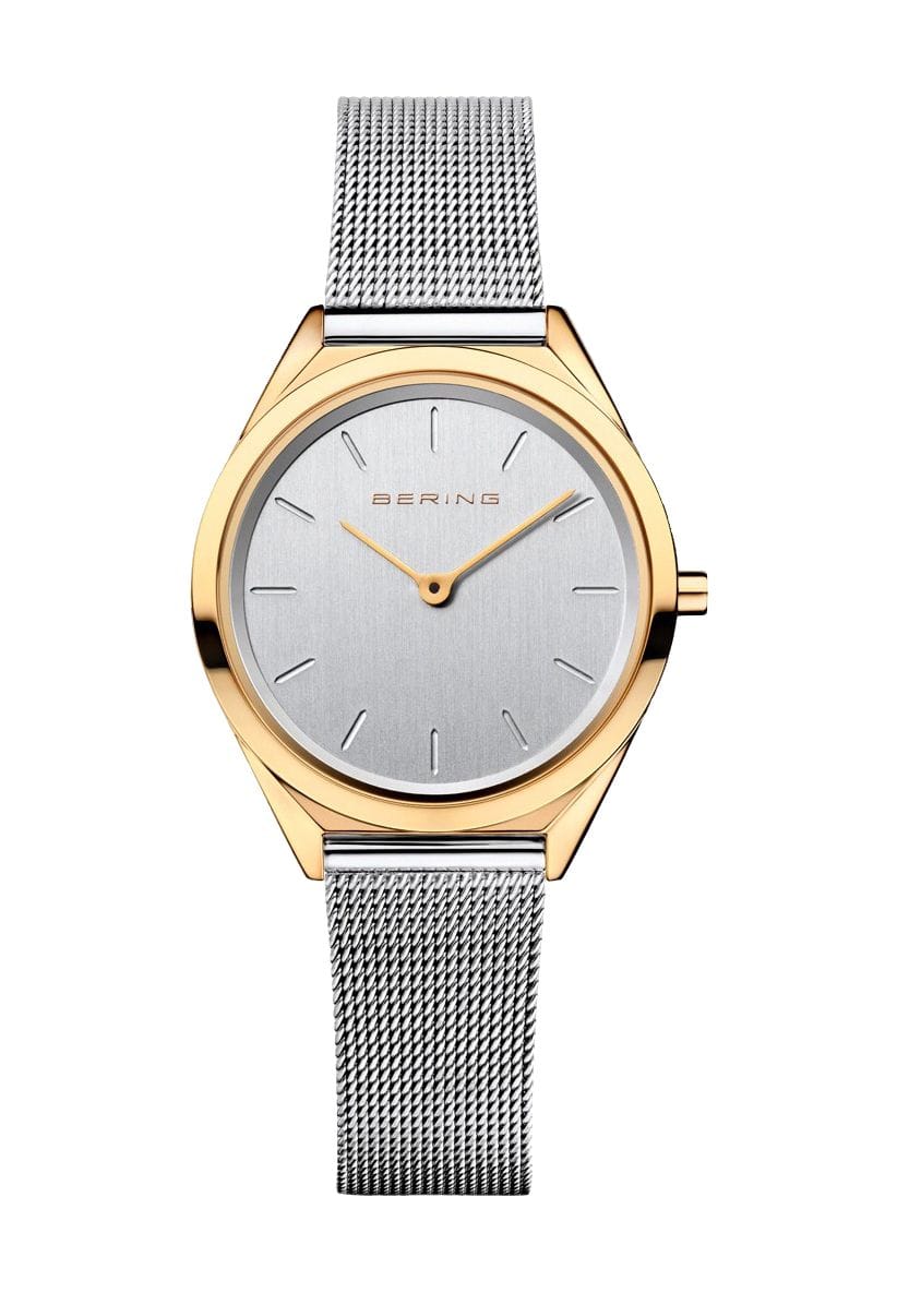 Elegante Damen Gold und Silber Uhr