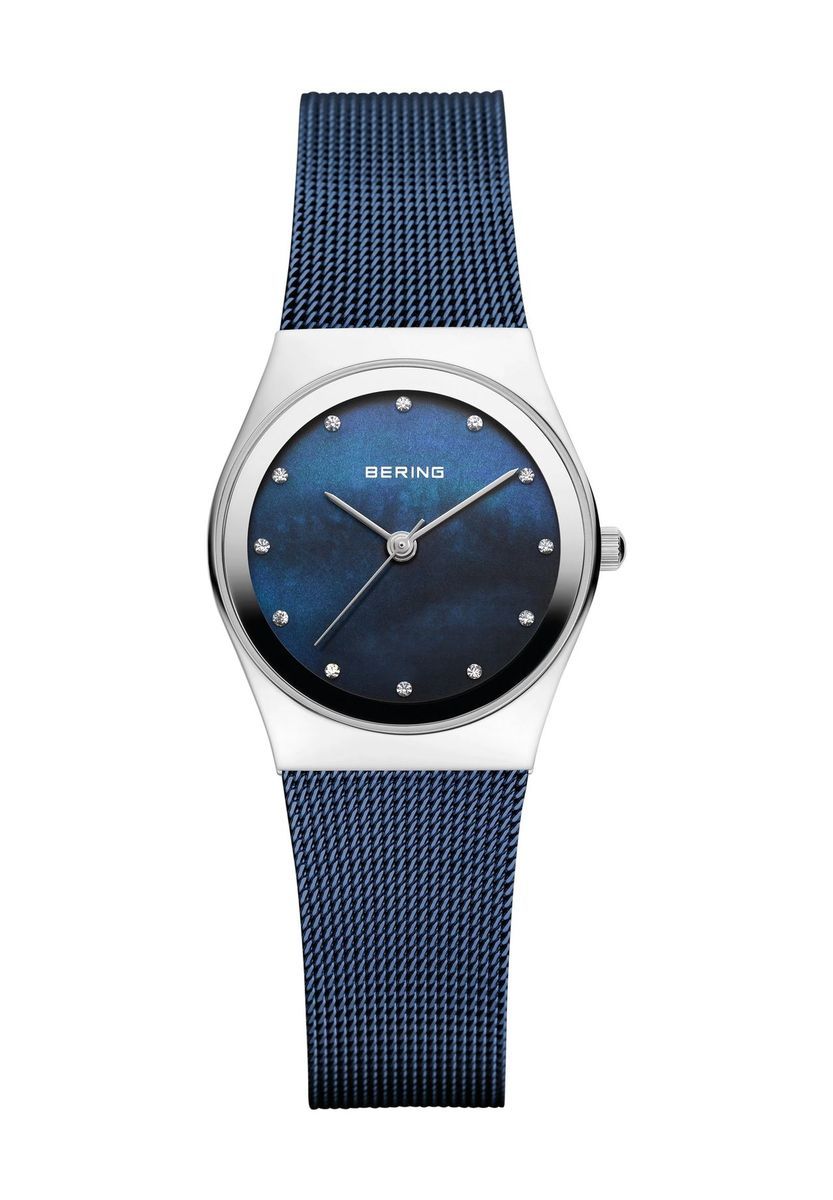 Elegante Damen Uhr Blau Zifferblatt