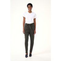 Jerseyhose mit Bindegürtel im Regular Fit