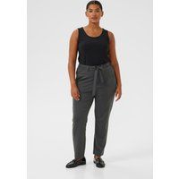Schmale Strickhose mit Bindegürtel
