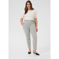 Schmal geschnittene Strickhose mit Bindegürtel