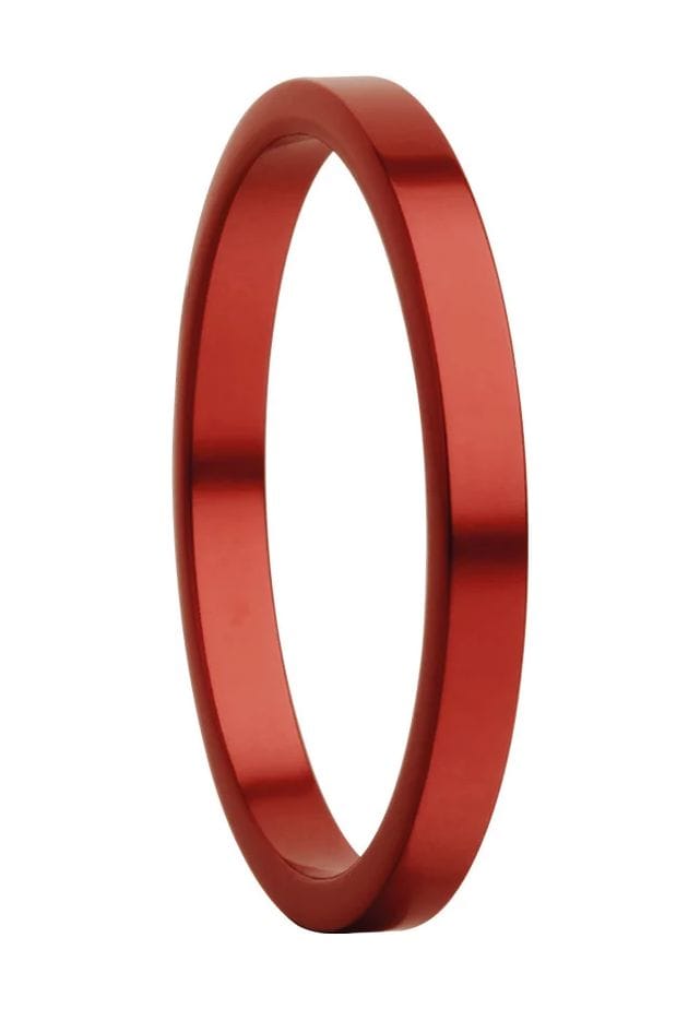 Eleganter Roter Metall Ring