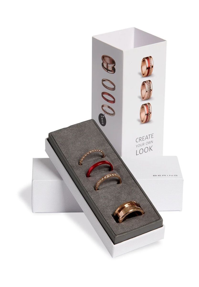 Roségoldenes Ring-Set