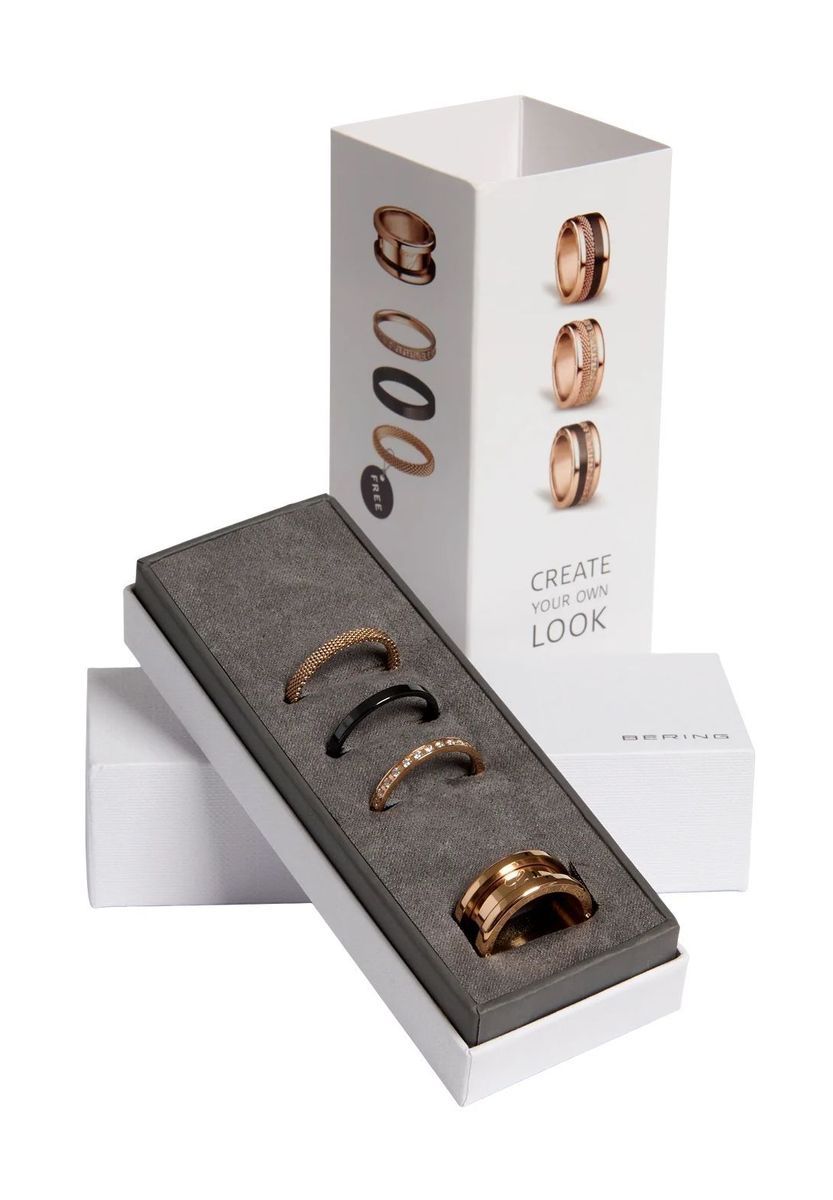 Stapelbarer Ring Set in Roségold