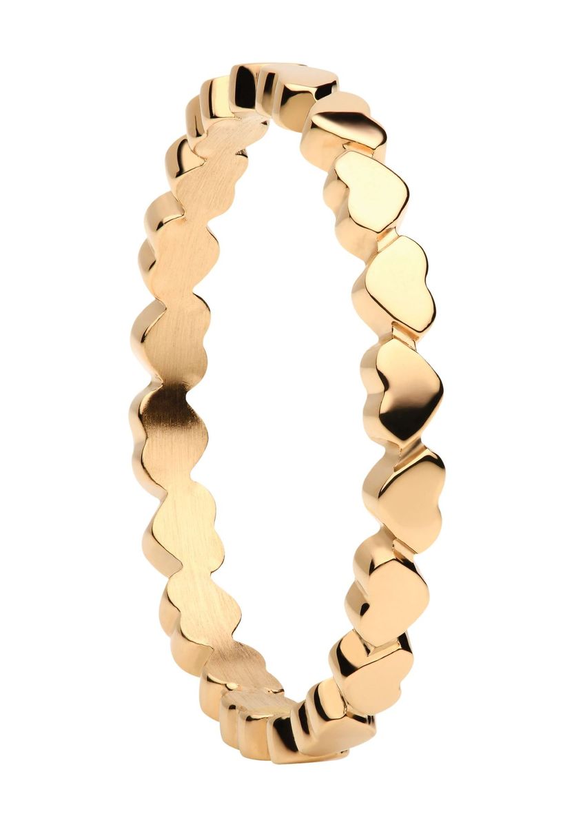 Goldener Ring mit Herzdesign