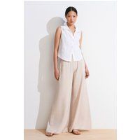 Hochtaillierte Weite Tencel Palazzo-Hose