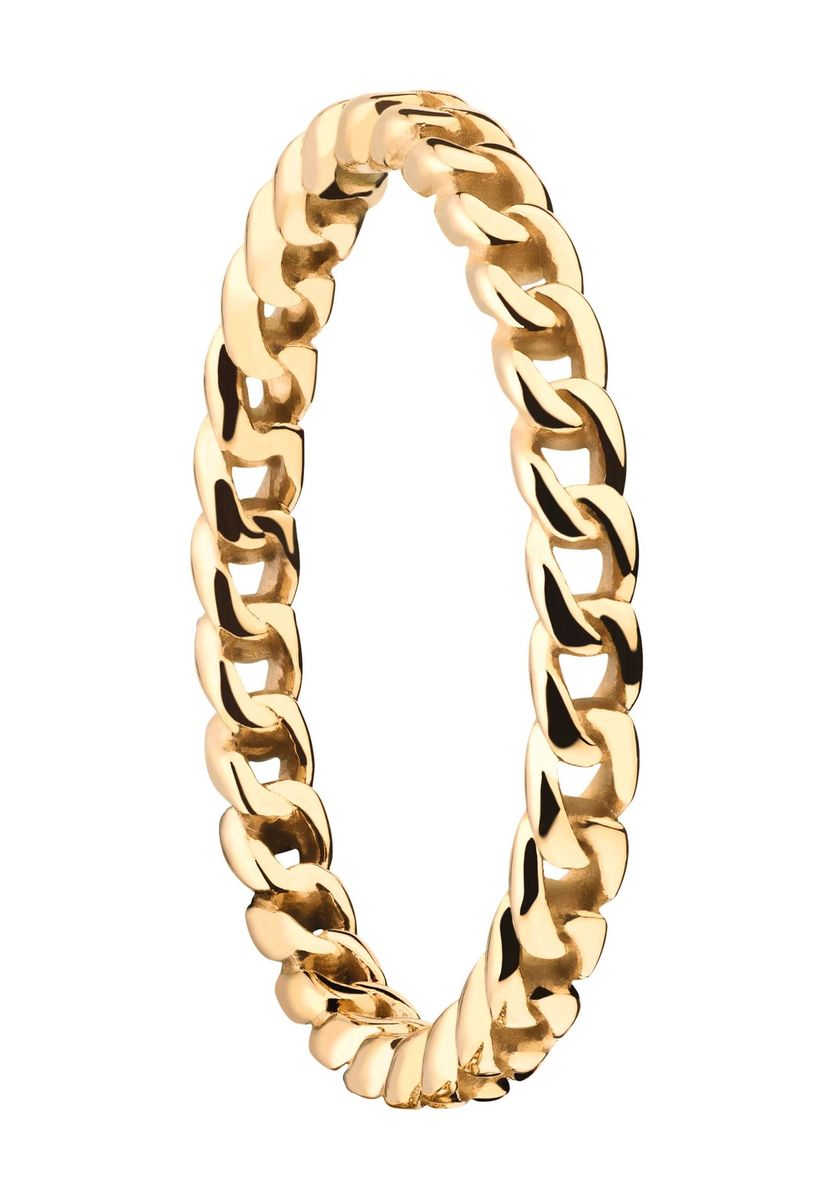 Goldener Edelstahl Kettenring