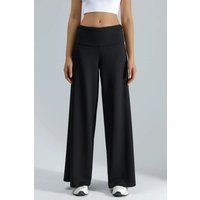 Modal-Touch Palazzo-Hose mit Faltbund