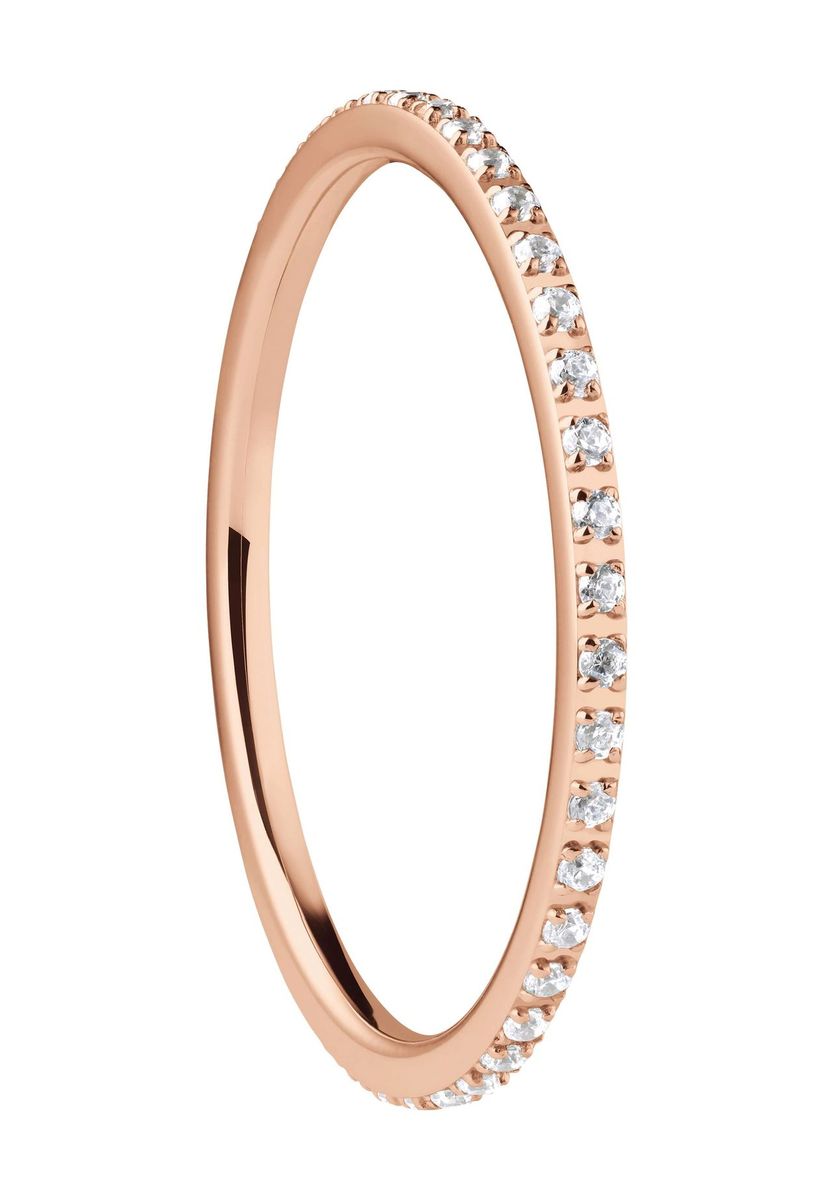 Eleganter Roségold Ewigkeit Ring