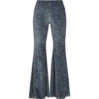 Paisley-Schlaghose aus Samt