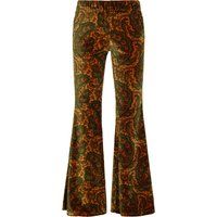 Paisley-Schlaghose aus Samt
