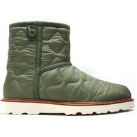 Gesteppte Nylon-Stiefeletten mit Knopf