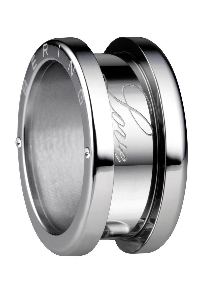 Silberner Edelstahl Bering Ring