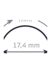 Silberner Edelstahl Bering Ring