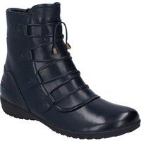 Lederstiefeletten mit Elastik-Kordeln