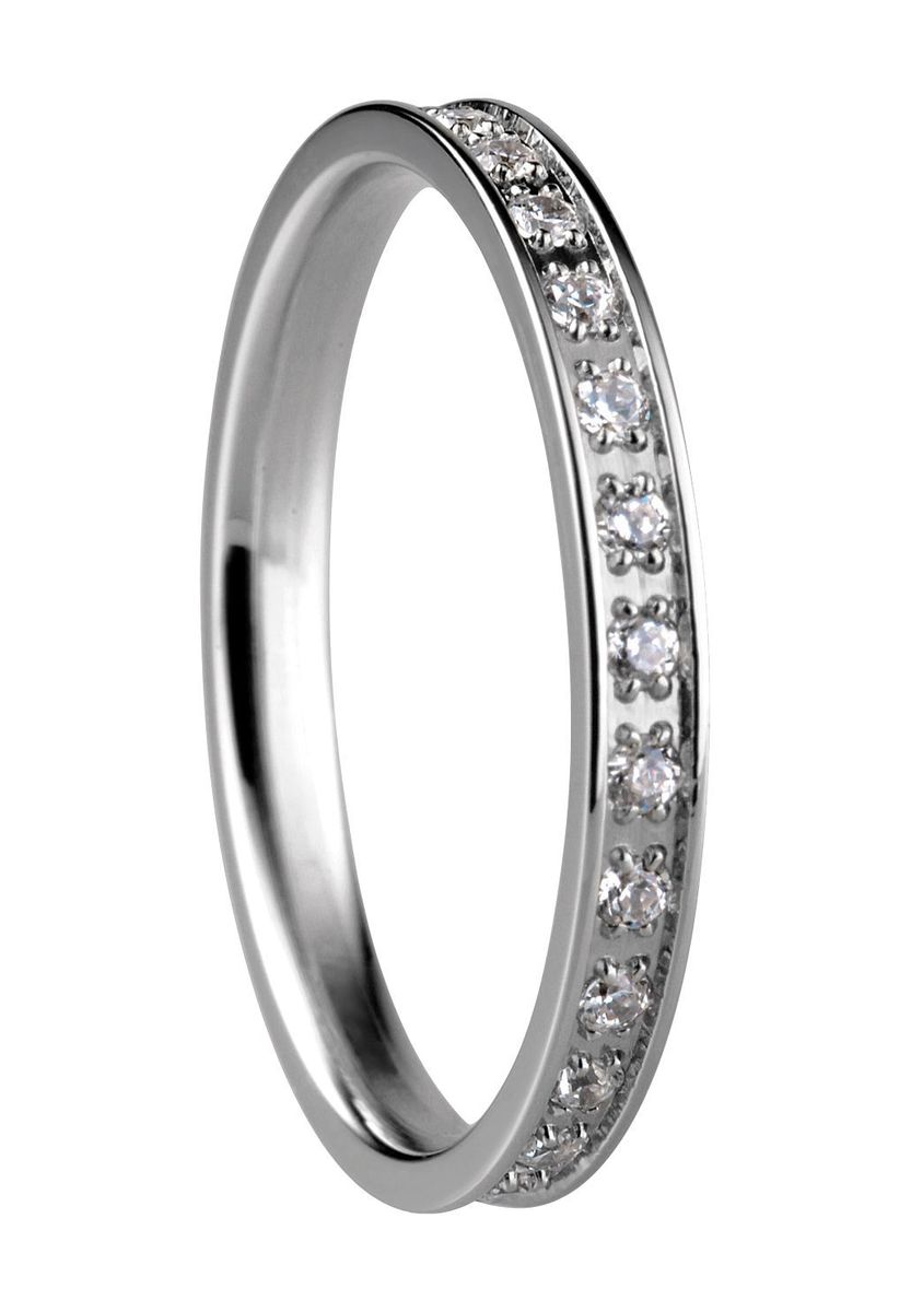 Ewigkeitsring Edelstahl Zirkonia