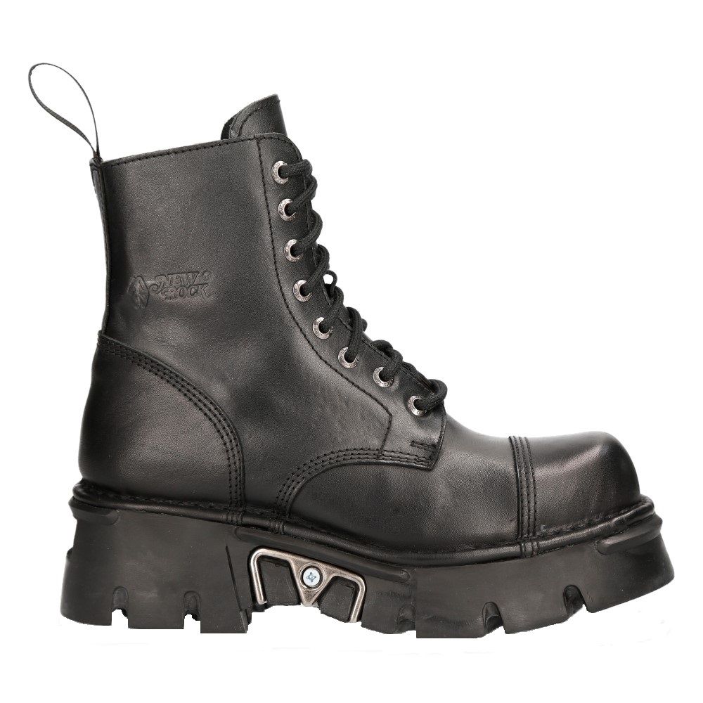 Klobige Plateau-Schnürstiefel im Militärstil