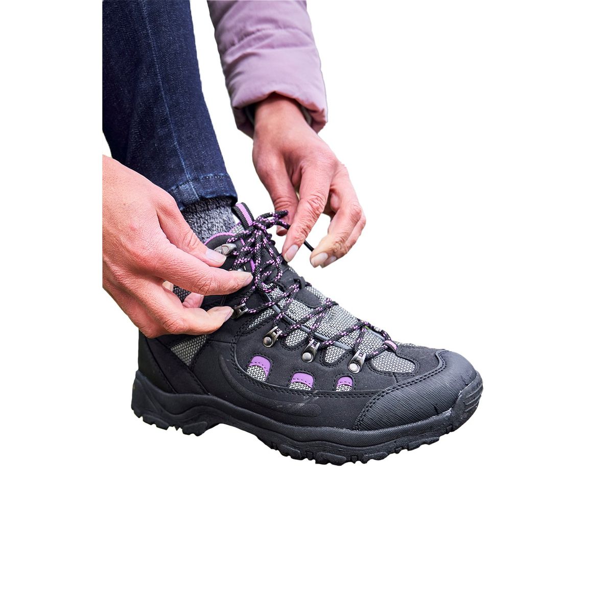 Wasserdichte Wanderstiefel mit Kontrastdetails