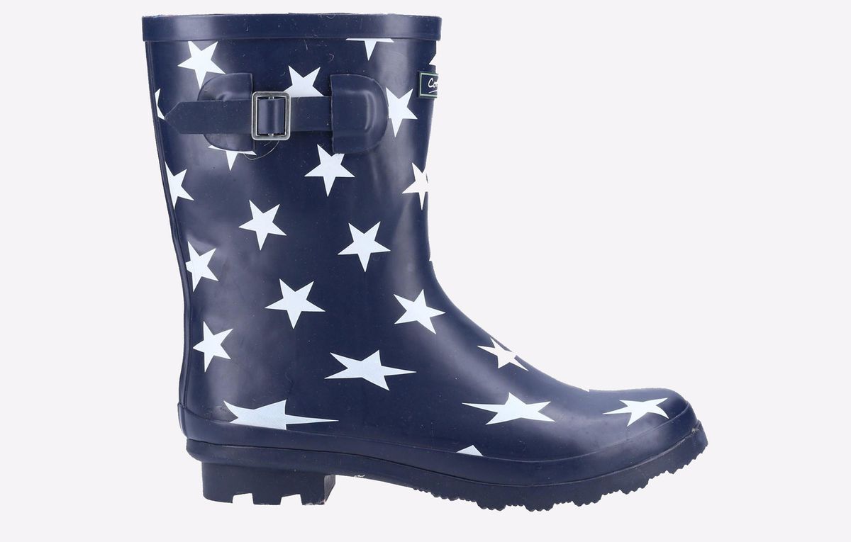 Mittelhohe Gummistiefel mit Sternenmuster